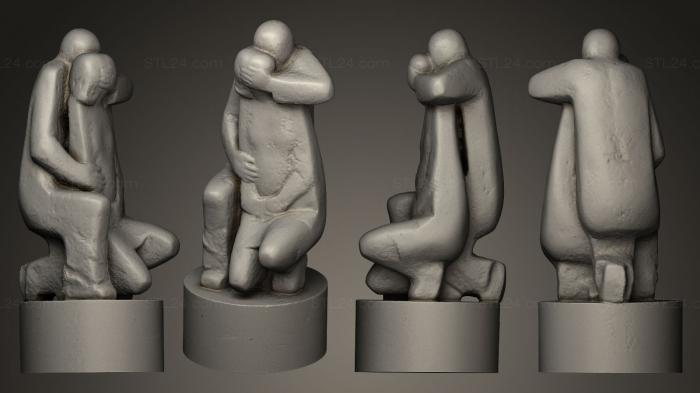 Статуэтки и статуи разные (Двоице, STKR_0152) 3D модель для ЧПУ станка